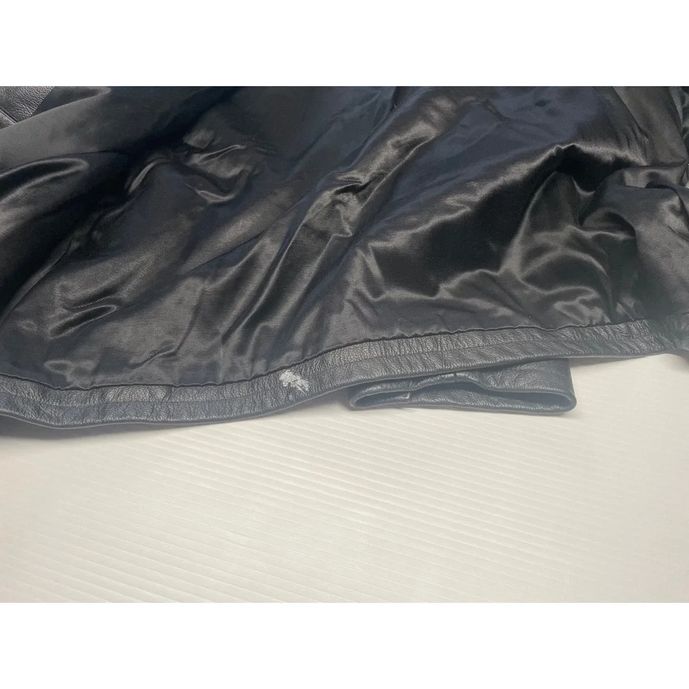 Saxon Geek Squad Leather Jacket XXL Black Moto‎ Bomber Best Buy Uniform 2X